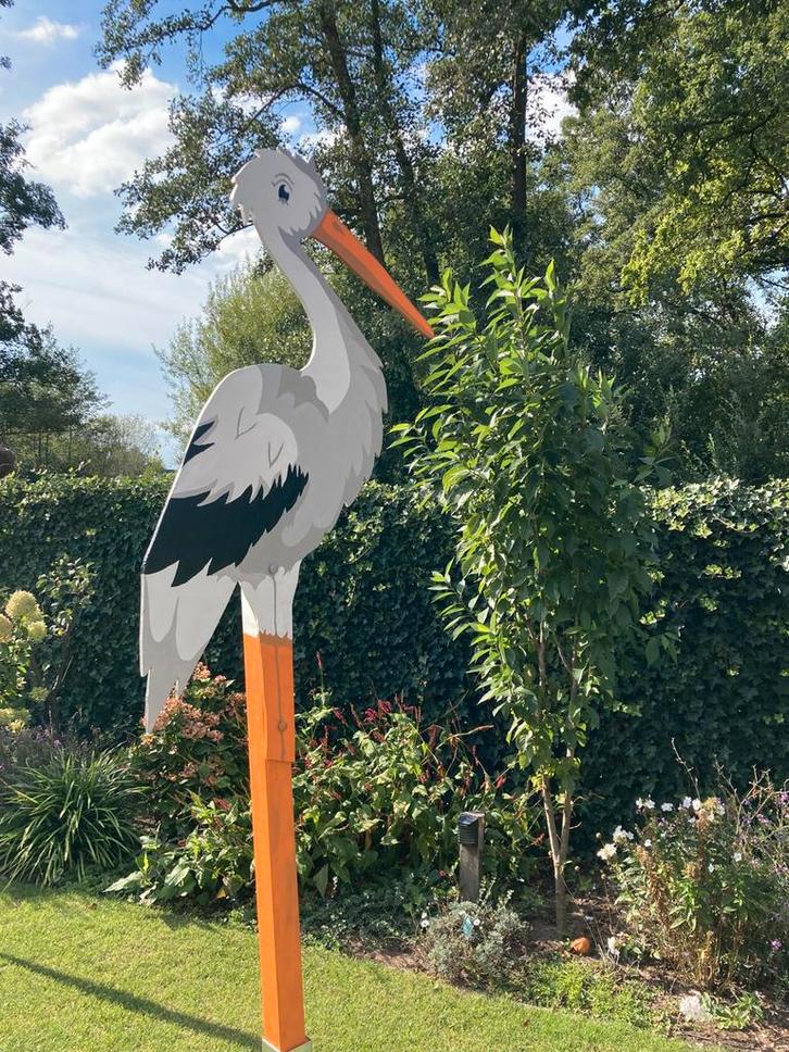 Geboorteborden Ooievaars Geboortenest, Kinderen en Baby's, Kraamcadeaus en Geboorteborden, Zo goed als nieuw, Ophalen