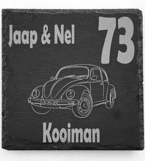 NAAMBORD VOOR VOORDEUR MET KEUZE UIT DIVERSE OLDTIMER, Huis en Inrichting, Woonaccessoires | Tekstborden en Spreuken, Nieuw, Verzenden