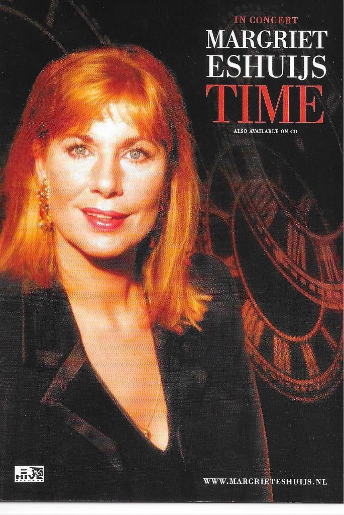 Magriet Eshuis in concert / promotiekaart nieuwe CD "TIME"., Verzenden, Nieuw, Foto of Kaart