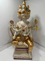 Fraai porseleinen beeld van Brahma, hindoegod van schepping, Ophalen, Gebruikt