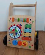 Houten loopwagen, Kinderen en Baby's, Speelgoed | Houten speelgoed, Gebruikt, Ophalen of Verzenden, Duw- of Trekspeelgoed