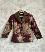 Folklore boho patchwork  bloemen jasje velours kraag S M, Kleding | Dames, Maat 38/40 (M), Verzenden, Jasje, Gedragen
