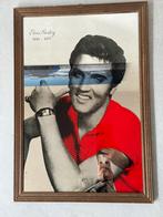 Vintage spiegel met portret van Elvis Presley (1935–1977), Ophalen of Verzenden, Rechthoekig, Minder dan 50 cm, Minder dan 100 cm