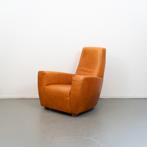 1x Label Longa Fauteuil  Cognac - Buffaloleer, Huis en Inrichting, Fauteuils, Niet ingevuld, Gebruikt, Niet ingevuld, 75 tot 100 cm