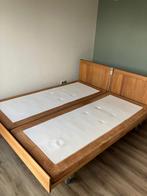 Hoge kwaliteit boxspring, elektrisch verstelbaar., Ophalen, Bruin, Tweepersoons, Overige maten
