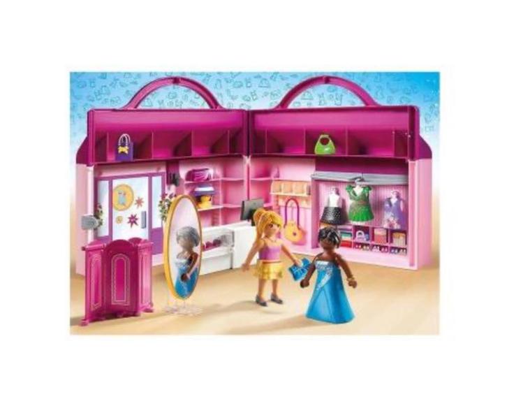playmobil Set 6862 Fashion girls meeneem fashion shop, Kinderen en Baby's, Speelgoed | Playmobil, Gebruikt, Complete set, Ophalen of Verzenden
