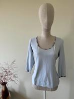 Burberry Lichtblauwe top Maat L katoen, Kleding | Dames, Blouses en Tunieken, Blauw, Maat 42/44 (L), Ophalen of Verzenden, Zo goed als nieuw