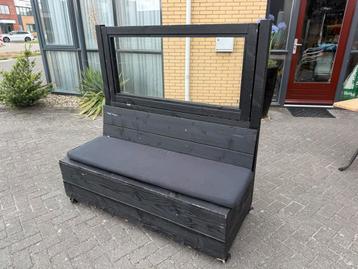 Verrijdbare terras zitbank 150 cm scherm bank beschikbaar voor biedingen