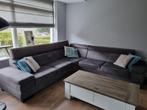 Hoekbank donker grijs, Ophalen, Gebruikt, Stof, Modern