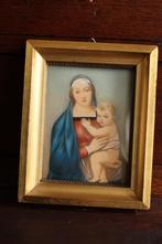Geschilderd Miniatuur Portretje/Schilderijtje/Heilige Maria, Ophalen of Verzenden