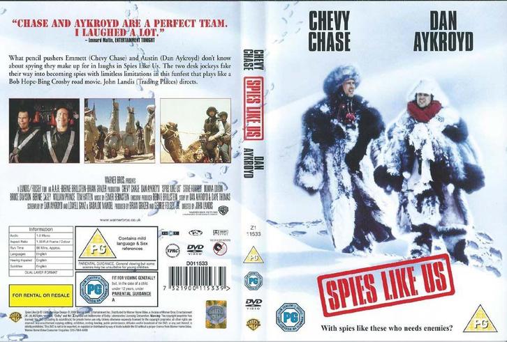 Spies Like Us 1985 DVD met Chevy Chase, Dan Aykroyd, Cd's en Dvd's, Dvd's | Klassiekers, Zo goed als nieuw, Komedie, 1980 tot heden