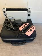 Nintendo switch oled met 4 controllers, Ophalen, Gebruikt, Met 3 controllers of meer, Switch OLED