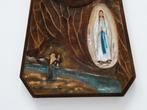 Weerstation Lourdes Frankrijk Bernadette met Maria, Antiek en Kunst, Antiek | Religie, Ophalen of Verzenden