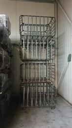 Stevige gelastte metalen kooien voor opslag haardhout/divers, Minder dan 3 m³, Ophalen, Overige houtsoorten, Blokken