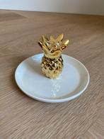 Schaaltje met gouden ananas, Huis en Inrichting, Woonaccessoires | Overige, Ophalen of Verzenden, Nieuw