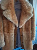 Vintage bontjas echt bont met tailleriem, Kleding | Dames, Jassen | Winter, Ophalen of Verzenden, Gedragen, Maat 36 (S), Beige
