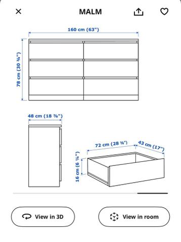 IKEA Malm ladekast - afbeelding 2