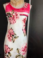 LolaLiza jurk wit roze bloemen 40 l, Kleding | Dames, Jurken, Maat 38/40 (M), Verzenden, Wit, Zo goed als nieuw