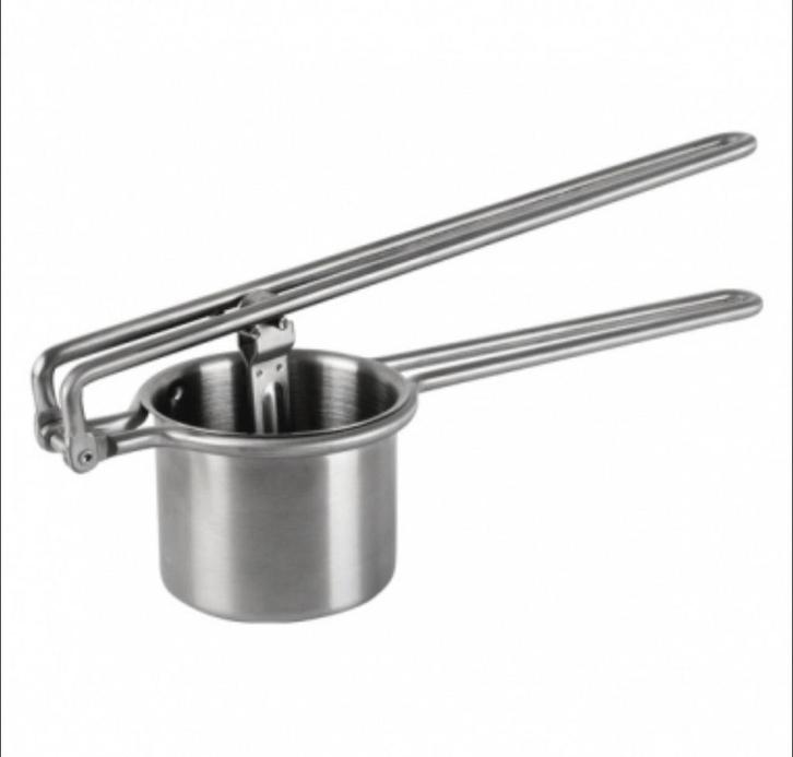 INOXIBAR aardappel pers/ puree knijper, Huis en Inrichting, Keuken | Potten en Pannen, Zo goed als nieuw, Rvs, Ophalen of Verzenden