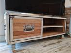 TV kast van steigerhout, Ophalen, Zo goed als nieuw, Minder dan 100 cm, 25 tot 50 cm