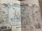 Zakatlas uit 1859 met 17 grensgekleurde kaarten, Ophalen of Verzenden