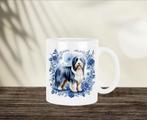 Bearded Collie Delfts Blauwe mok, Ophalen of Verzenden, Nieuw, Overige stijlen, Kop(pen) en/of Schotel(s)