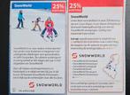 SnowWorld 25% korting maximaal 4 personen