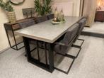 Eetkamertafel MUST LIVING HIMALAYA van €1549 NU €774,50, Ophalen, Overige materialen, 50 tot 100 cm, Vijf personen of meer