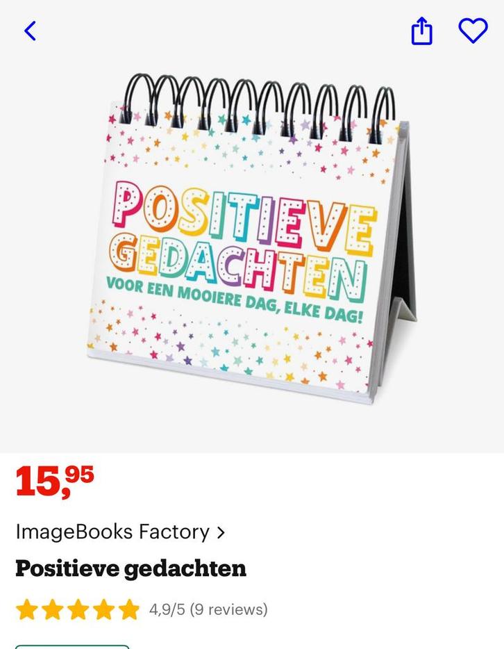 Positieve gedachten voor elke dag!, Boeken, Overige Boeken, Zo goed als nieuw, Ophalen of Verzenden