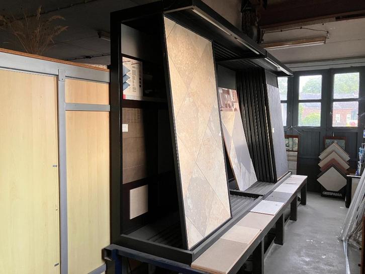 diverse showroomkasten tegeldisplay kasten oa crespania, Doe-het-zelf en Verbouw, Platen en Panelen, Gebruikt, Overige materialen