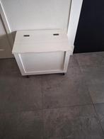 opbergkist wit / kist wit hout kussenkist op wielen, Huis en Inrichting, Woonaccessoires | Overige, Ophalen, Zo goed als nieuw