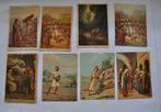 Oude Religieuze Kaarten Kaart Adam Eva Abraham David, Verzamelen, Ophalen of Verzenden, 1960 tot 1980, Overige thema's