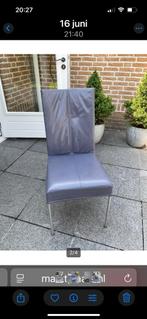 4 stoelen, Huis en Inrichting, Stoelen, Gebruikt, Ophalen of Verzenden, Metaal, Vier