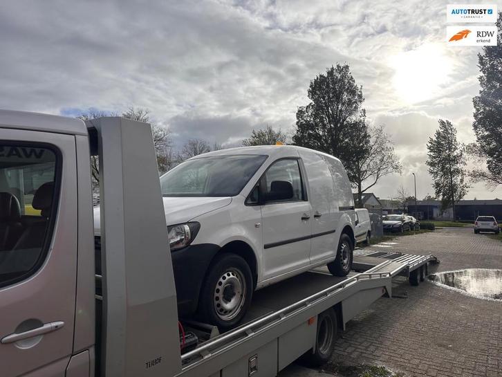 Volkswagen Caddy 1.6 TDI Injectoren Defect.Airco, Auto's, Bestelauto's, Bedrijf, Te koop, ABS, Airconditioning, Boordcomputer