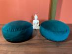 Meditatie Kussens - Vloerkussens - Handwerk - 40x20cm, Blauw, ., Rond, Nieuw