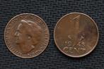 Muntgeld Nederland Wilhelmina Cent 1948, Ophalen of Verzenden, Koningin Wilhelmina, 1 cent, Losse munt