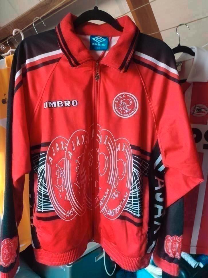 Ajax trainingsjack Umbro 1997 S authentieke vintage!, Sport en Fitness, Voetbal, Zo goed als nieuw, Shirt, Maat S, Verzenden