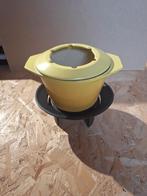 Le Creuset Fondue Set - Geel, Ophalen of Verzenden, Gebruikt