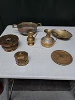 koperen schaaltjes/kan/kaarsenstandaard, Ophalen of Verzenden, Koper