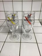 2 bierglazen glas Limburgse Witte Opitter, Verzamelen, Biermerken, Ophalen of Verzenden, Zo goed als nieuw, Glas of Glazen, Overige merken
