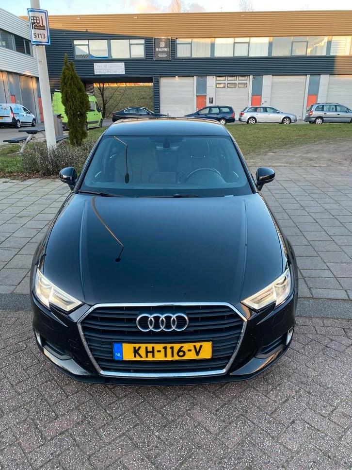 Audi A3 1.0TFSI 85KW Sedan 2016 Zwart, Auto's, Audi, Bedrijf, A3, 360° camera, ABS, Adaptive Cruise Control, Alarm, Android Auto