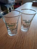 2 borrelglaasjes de Drie Boompjes Oude Jenever Leiden, Ophalen of Verzenden, Zo goed als nieuw, Borrel- of Shotglas
