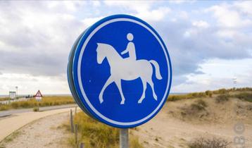 GEZOCHT metaal verkeersbord ruiter beschikbaar voor biedingen