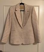 Creme, roze JoshV, Josh V  Dominic Boucle blazer in maat S., Ophalen of Verzenden, Zo goed als nieuw, Roze, Maat 36 (S)