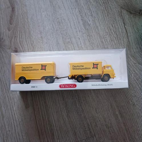 Wiking 0540 03 MAN hz Deutsche Möbelspedition nieuw, Hobby en Vrije tijd, Modelauto's | 1:87, Nieuw, Bus of Vrachtwagen, Wiking