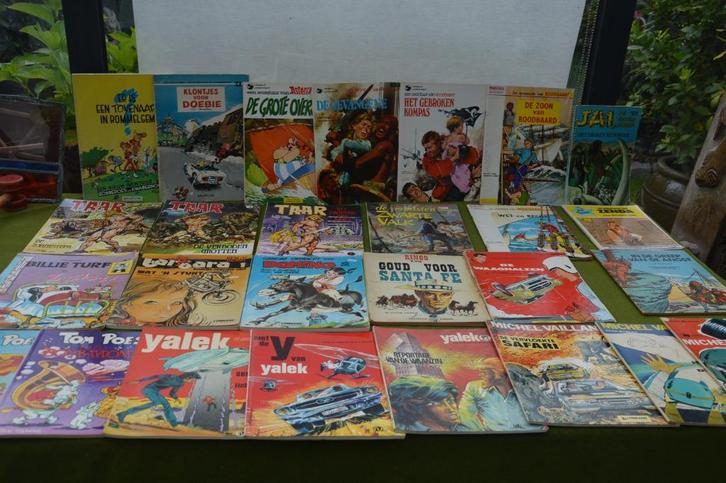 27 oude stripboeken jaren 60/ 70/ 80: Roodbaard Yalek Ringo, Boeken, Stripboeken, Gelezen, Meerdere stripboeken, Ophalen of Verzenden