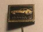 Metalen JAGUAR E-TYPE AUTOMODEL Speld (Zwart/Messingkleur)., Verzenden, Zo goed als nieuw, Transport, Speldje of Pin