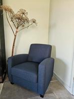 Stoel met hocker / poef, Huis en Inrichting, Ophalen, Zo goed als nieuw, Rechthoekig, Stof
