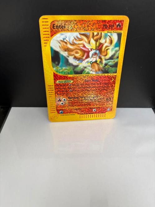 Entei boxtopper, Hobby en Vrije tijd, Verzamelkaartspellen | Pokémon, Zo goed als nieuw, Meerdere kaarten, Foil, Ophalen of Verzenden