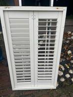 Wit Louvre kozijn, Ophalen, Kunststof, 80 tot 100 cm, Binnendeur